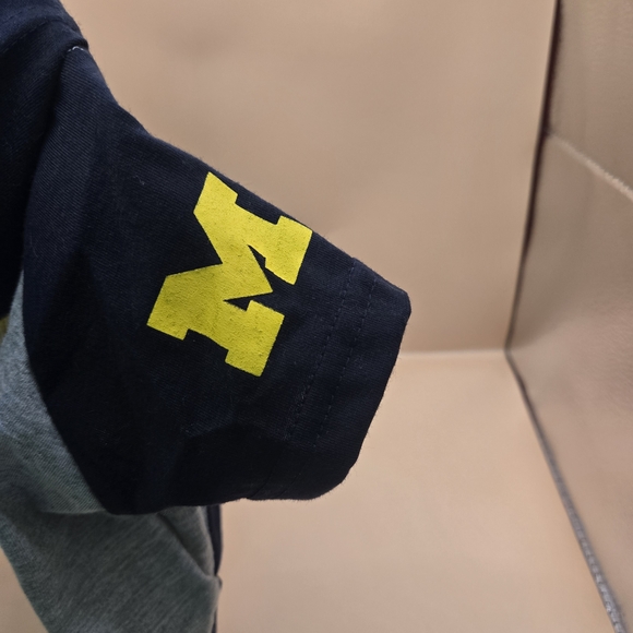 Pets First Wolverines Dog Hoodie - Gray and Blue - Picture 5 of 7